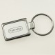 Metal Keyrings - Accent Rectangular Keychain