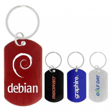 Metal Keyrings - Dog Tag Keychain