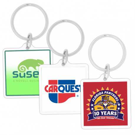 Printed Keyrings - Square Acrylic Keychain