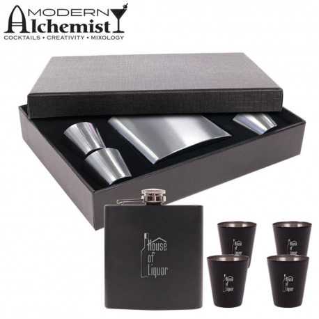 Hip Flasks - Craignure Flask Gift Set 175ml