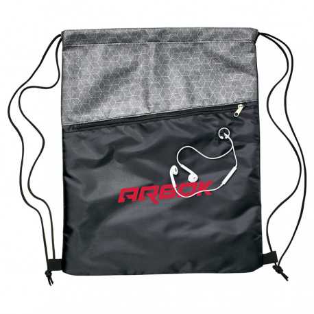 Duffle Bags & Sacks - Silver Drawstring Bag