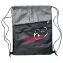 Duffle Bags & Sacks - Silver Drawstring Bag
