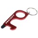 Metal Keyrings - Care Key - Aluminium