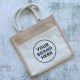 Jute Conference Bags - Jim Jam Jute Tote Bag