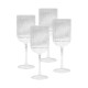 Printed Glasses - Ivy Ribbed Wine Glasses