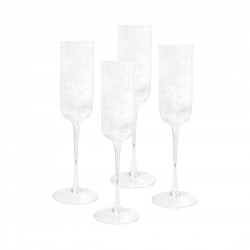 Atticus Ribbed Champagne Glasses