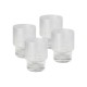 Printed Glasses - Linnea Ribbed Glass Tumbler