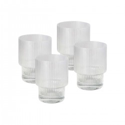 Linnea Ribbed Glass Tumbler