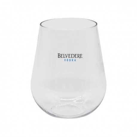 Printed Glasses - Stemless Shatterproof White Wine Glass