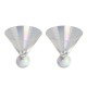 Printed Glasses - Aura Iridescent Martini Glasses