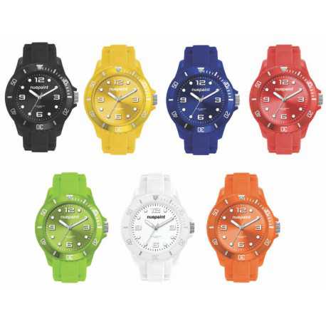 Watch, Unisex with Silicone Strap