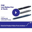 Metal Promotional Pens - Lux Stylus Metal Pen & Torch