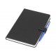 Promotional Journals & Noteboooks - Remote Work Notebook w/Stand, Black