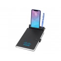 Promotional Journals & Noteboooks - Remote Work Notebook w/Stand, Black