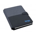Non Leather Compendiums - Impact A5 Portfolio, Black/Charcoal