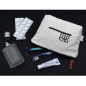 Toiletry Bags - Calico Toiletry/Makeup Bag 14.5cmx22.5cm