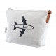 Travel & Trolley Bags - Calico Travel Pouch 14.5cm x22.5cm x5cm