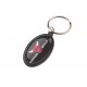 Metal Keyrings - Rainbow Keyring (25x45mm oval) - Indent