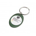 Metal Keyrings - Rainbow Keyring (30x40mm oval) - Indent
