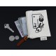 Tote & Calico Bags - Calico Card & Key Pouch 8.5cm x 13cm