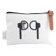 Calico Earphone Pouch 8.5cm x 13cm