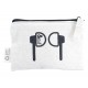 Tote & Calico Bags - Calico Earphone Pouch 8.5cm x 13cm