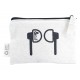 Calico Earphone Pouch 8.5cm x 13cm