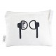 Tote & Calico Bags - Calico Earphone Pouch 12.5cm x 17cm
