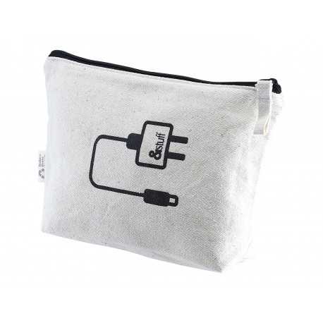 Tote & Calico Bags - Calico Tech Pouch 14.5cm x 22.5cm x 5cm