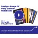 Promotional Journals & Noteboooks - Designa Full Colour Matt Notebook A5 Sea
