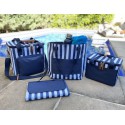 Shopping Tote Bags - Ascot Beach Tote, Navy