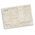 Executive Games - BRANDCRAFT Fire Truck Wooden Model