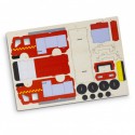 Executive Games - BRANDCRAFT Fire Truck Wooden Model