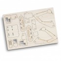 Executive Games - BRANDCRAFT Excavator Wooden Model