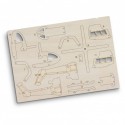 Executive Games - BRANDCRAFT Helicopter Wooden Model