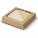 Coasters - Bamboo Bottle Opener Coaster Set of 2 - Round