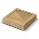 Bamboo Bottle Opener Coaster Set of 2 - Square