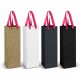 Paper Bags - Wine Ribbon Handle Paper Bag