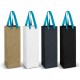 Paper Bags - Wine Ribbon Handle Paper Bag