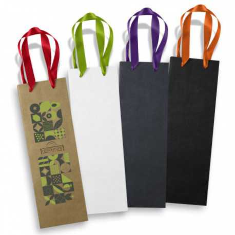 Champagne Ribbon Handle Paper Bag