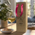 Paper Bags - Champagne Ribbon Handle Paper Bag
