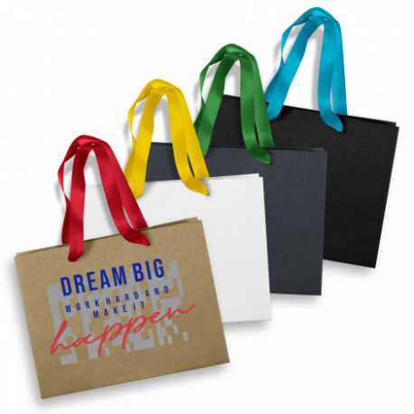 Medium Ribbon Handle Paper Bag