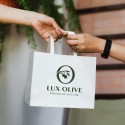 Paper Bags - Medium Flat Handle Paper Bag Landscape