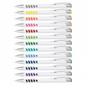 Metal Promotional Pens - Panama Grip Pen Metal - White Barrel