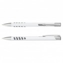 Metal Promotional Pens - Panama Grip Pen Metal - White Barrel