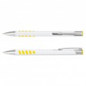 Metal Promotional Pens - Panama Grip Pen Metal - White Barrel