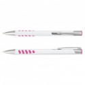 Metal Promotional Pens - Panama Grip Pen Metal - White Barrel