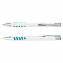 Metal Promotional Pens - Panama Grip Pen Metal - White Barrel