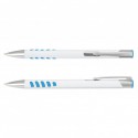Metal Promotional Pens - Panama Grip Pen Metal - White Barrel