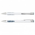 Metal Promotional Pens - Panama Grip Pen Metal - White Barrel